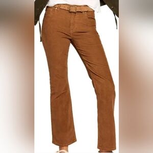 NWT Current Ellliott Signature Bootcut Caramel Corduroy Jean.